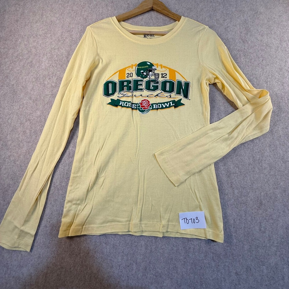 Gear For Sports Oregon Ducks 2012 Rose Bowl‎ Long Sleeve Shirt Yellow Womens S
